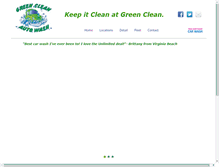 Tablet Screenshot of greencleanautowash.com